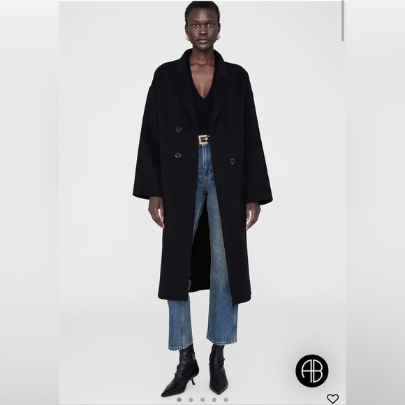 Anine Bing Dylan cashmere blend coat size XL - Picture 1 of 12